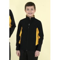 COAL HARBOUR® EVERYDAY COLOUR BLOCK SOFT SHELL YOUTH JACKET. Y7604